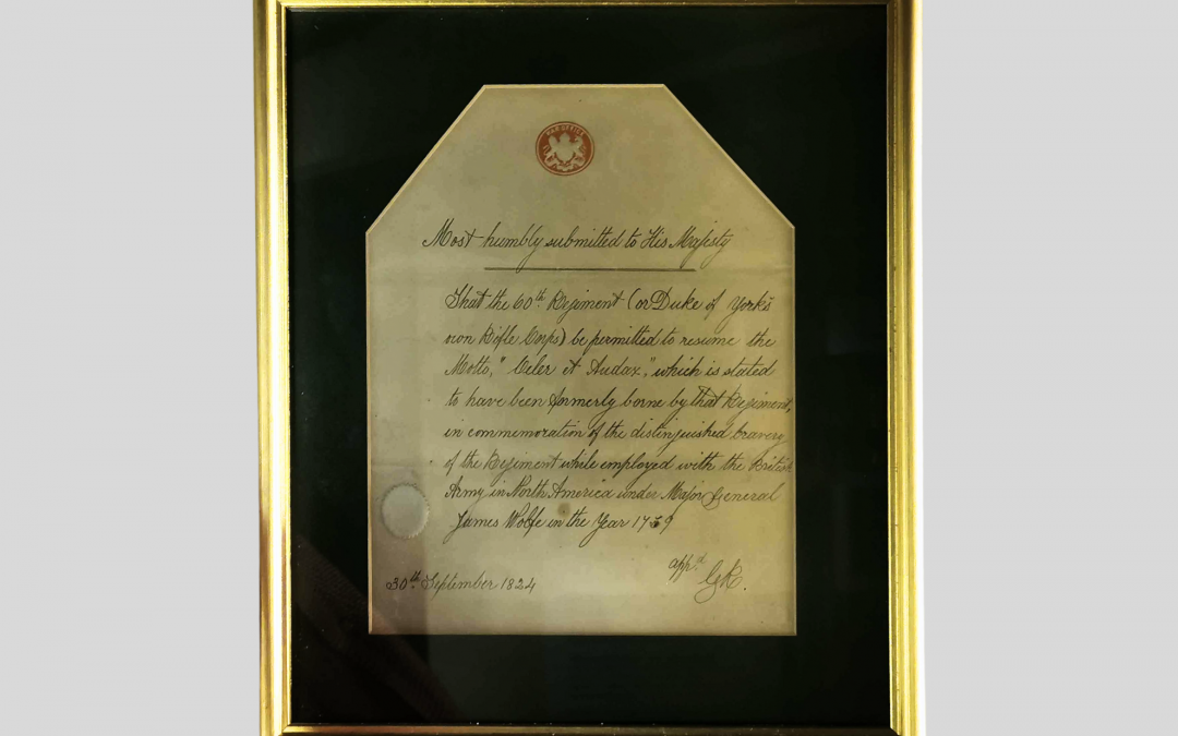 Memorandum Concerning the Regimental Motto