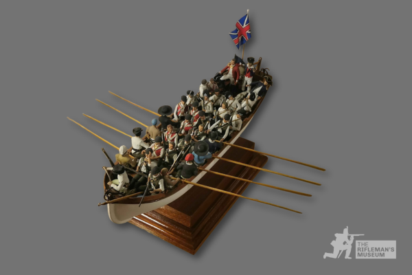 Model of Ship’s Boat Carrying Soldiers of the 60th (Royal Americans)